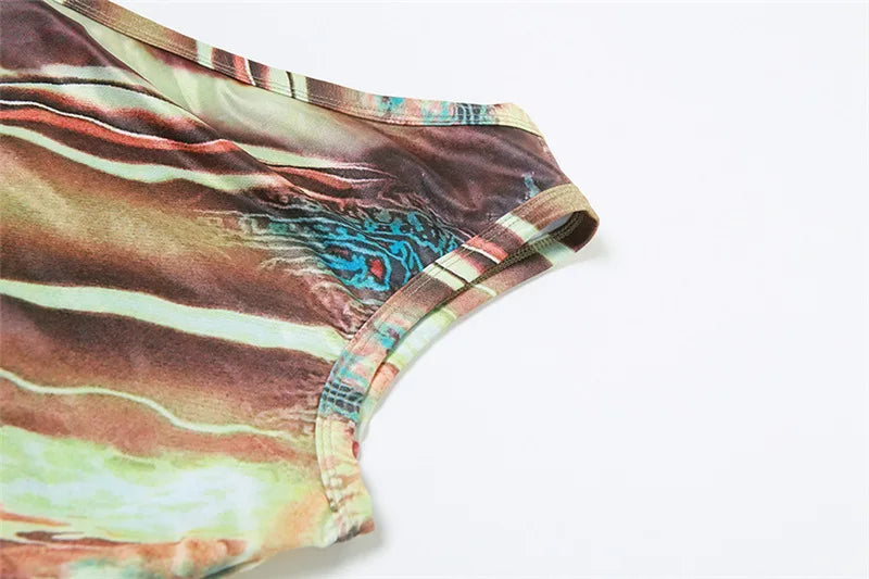 Y2K Asymmetrical Single-Shoulder Crop Top