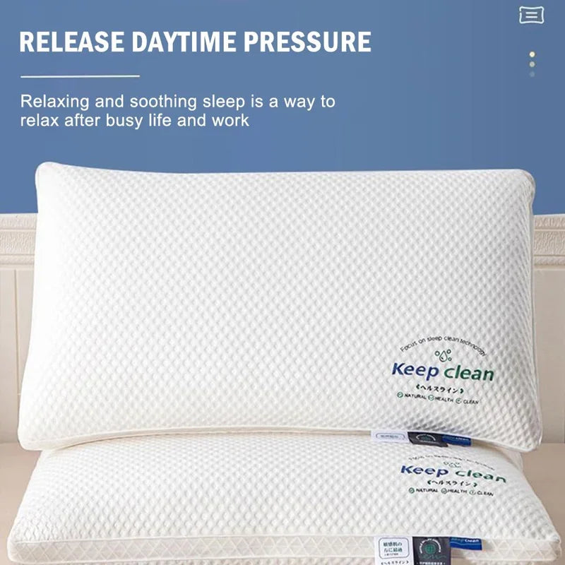 3D Neck Pillow with High Elasticity and Non Collapse Soft Neck Protection Single Person Sleeping Pillow Hotel Home Bedding