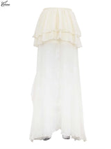 O.Y.MIMI Apricot Pleated Maxi Skirt – Elegant Floor-Length