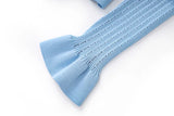 Elegant V-Neck Knit Mermaid Skirt Set