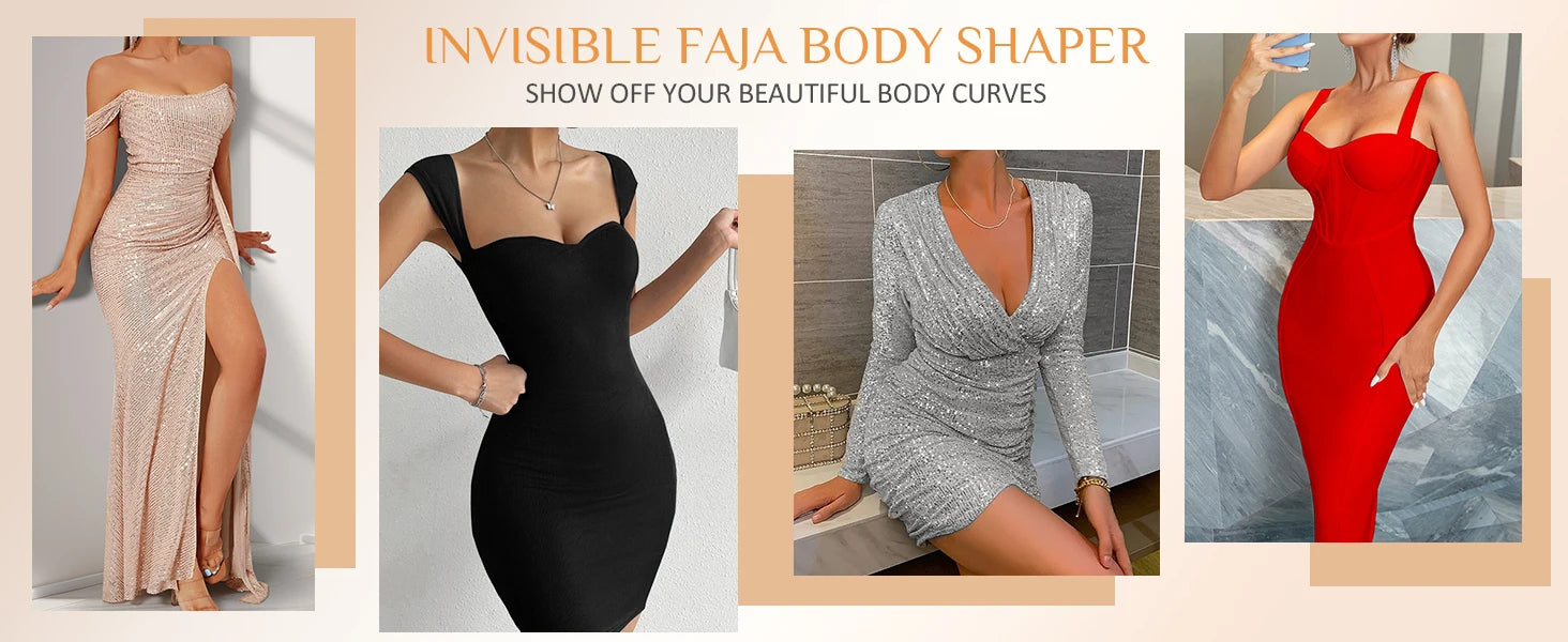 Women's Lace-Trimmed Firm Control Shapewear Bodysuit - Black