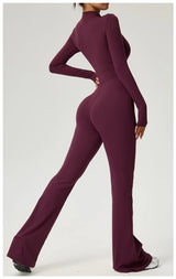 High-Performance Long Sleeve Yoga Jumpsuit