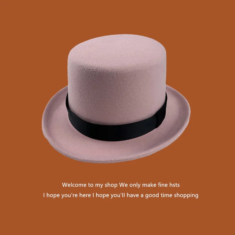 Men's Classic Wool Top Hat | Gentleman Magician Style
