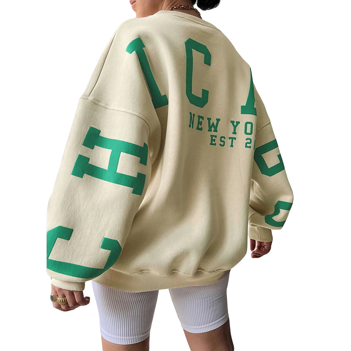 Women's Y2K Letter Print Relaxed Sweatshirt