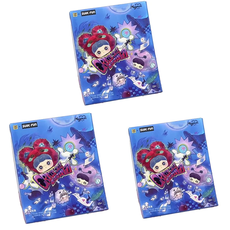 Maymei Crazy Circus Vinyl Plush Blind Box Bag Pendant Decoration Accessories Doll Cute Keychain Mystery Box Surprise Toy Gift