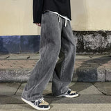 Men's Korean Wide-Leg Jeans – Relaxed Streetwear Fit