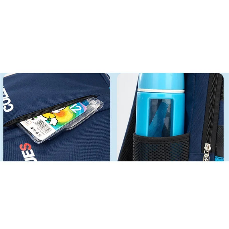 Premium USA-Designed Waterproof Primary School Backpack for Boys & Teenagers