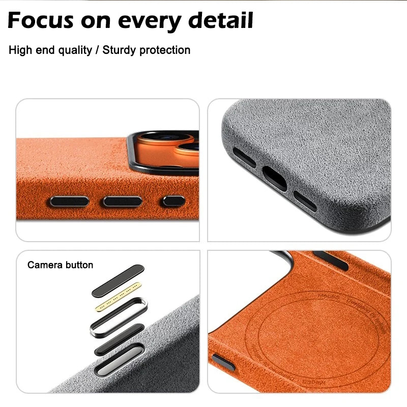 Alcantara Magnetic Case for iPhone 17 & 18 Pro