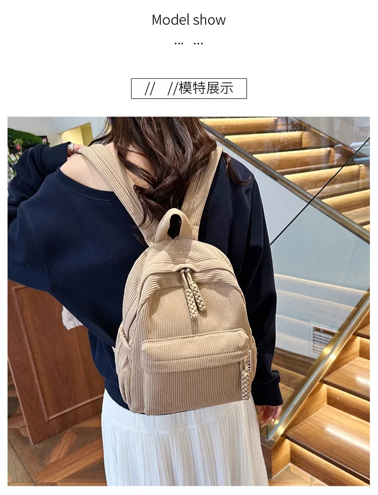 Fashion Travel Girl Book Bag Large Capacity Student Backpack College School Bag Women Backpacks for Commuting bolsa feminina
