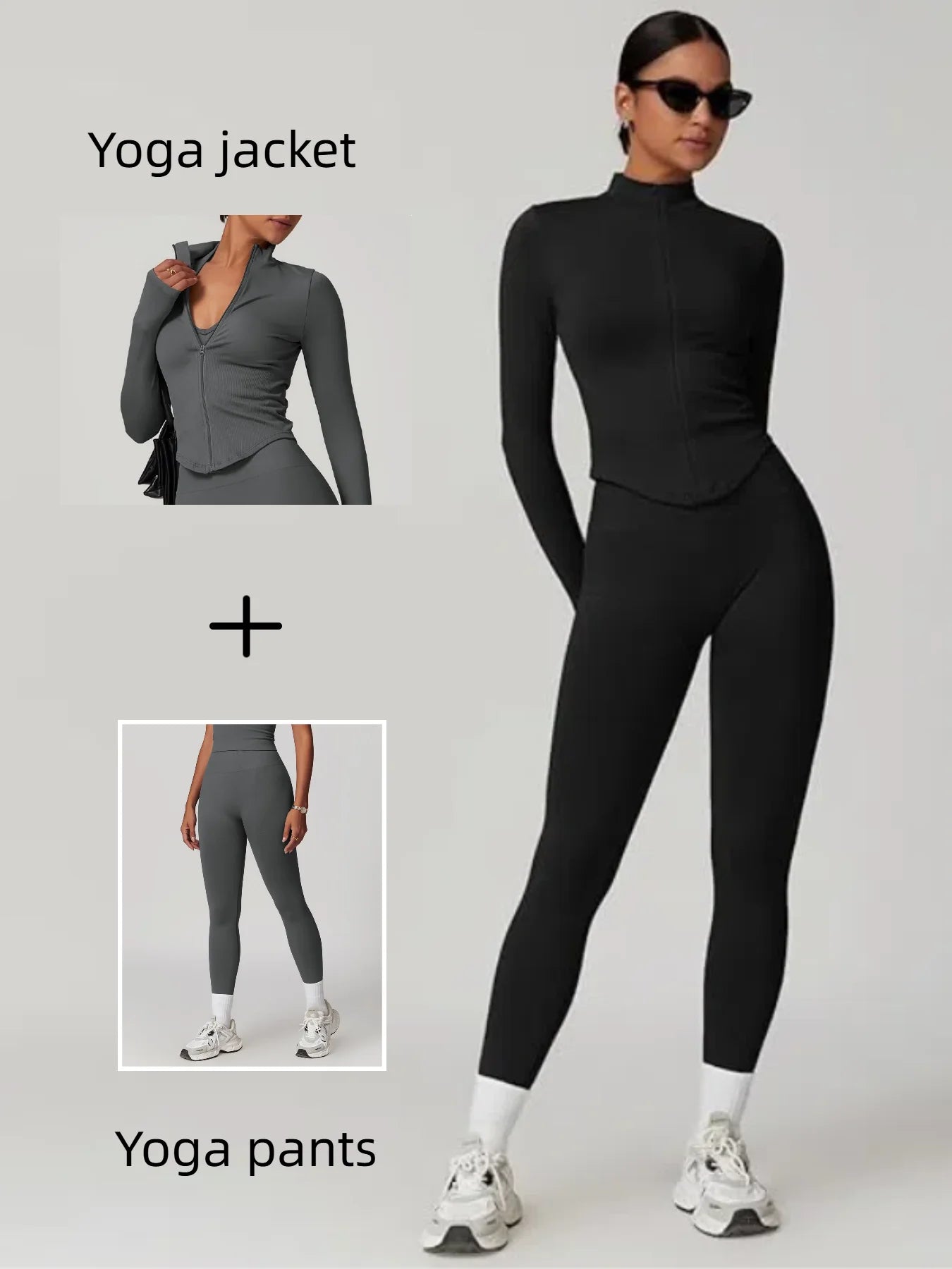 Performance Quarter-Zip Crop Top