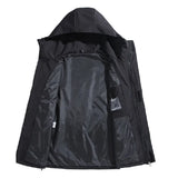 Big Size 12XL Bomber Jacket Men Hooded Zipper Windbreaker Male Fishing Waterproof Windproof Windshield Outerwear Large Plus Fat