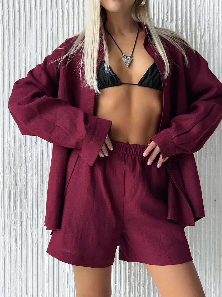 Women’s 100% Cotton Cozy Lounge Set