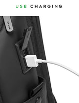 BANGE Business USB Charging Smart Backpacks Fits 15.6 Inch Laptop Commute Backpack WaterProof Carry On Bag for Men Travel Bags