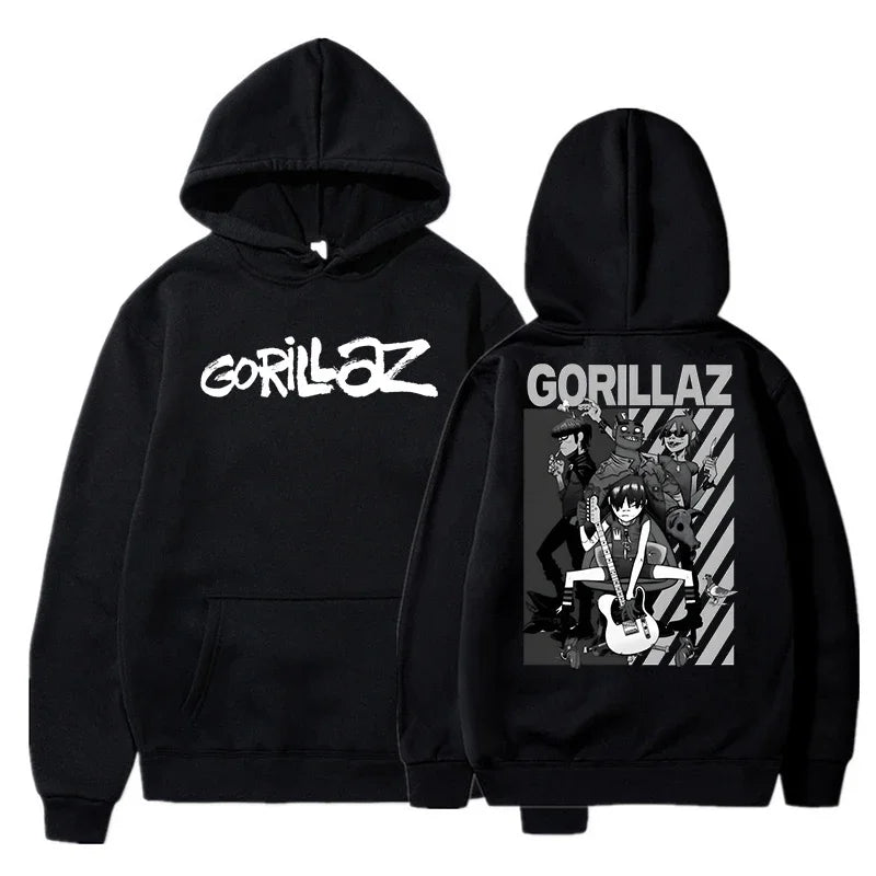 Gorillaz Graphic Hoodie with Relaxed Fit