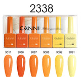 CANNI Nail Gel Polish Set HEMA TPO FREE Jelly Nude Color Rubber Base UV Construction Gel Semi Permanent Soak off UV LED Gel Nail