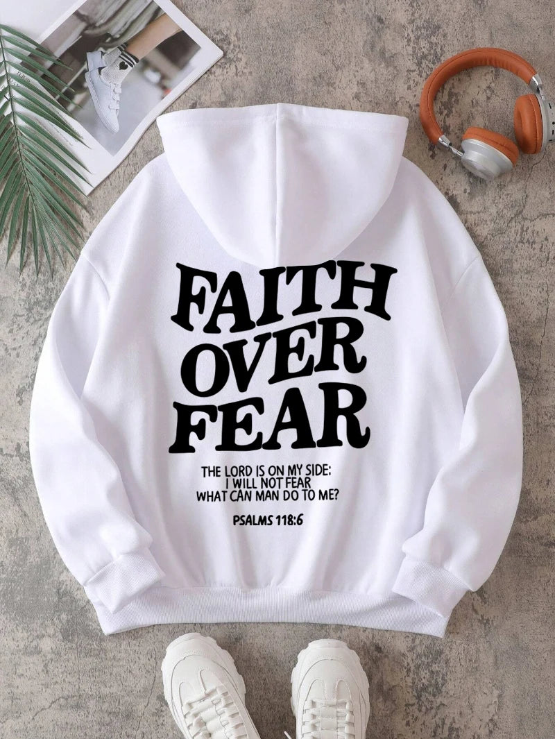Faith Over Fear Fleece Hoodie