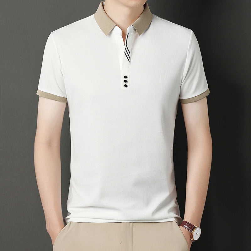 Men's Classic Solid Polo Shirt | Everyday Elegance