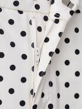 Fashion Polka Dot Shorts Sets For Women 2026 Spring Drawstring Bomber Jacket High Waist Shorts 2 Pieces Set Woman Outfits