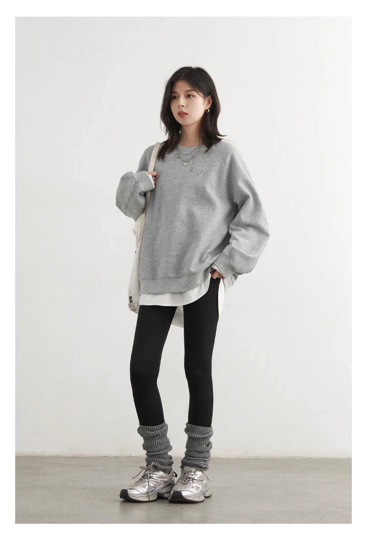 Women's Embroidered Raglan Sweatshirt