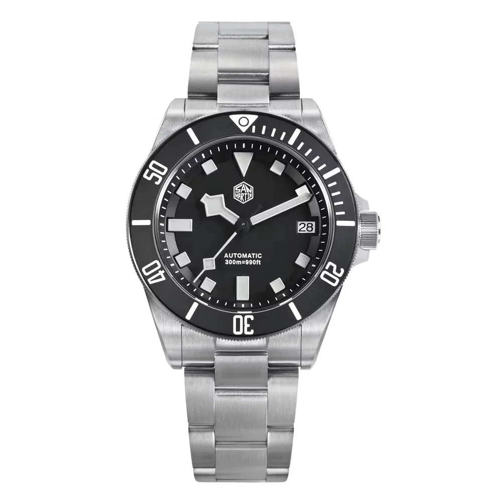San Martin New SN0121T Titanium Diving Watch PT5000/ST2130 Automatic Movement Watch Waterproof 300m Watch Watches for Men