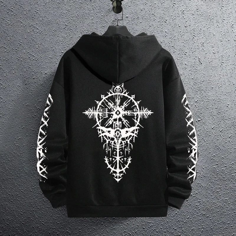 Men’s Classic Black Pullover Hoodie