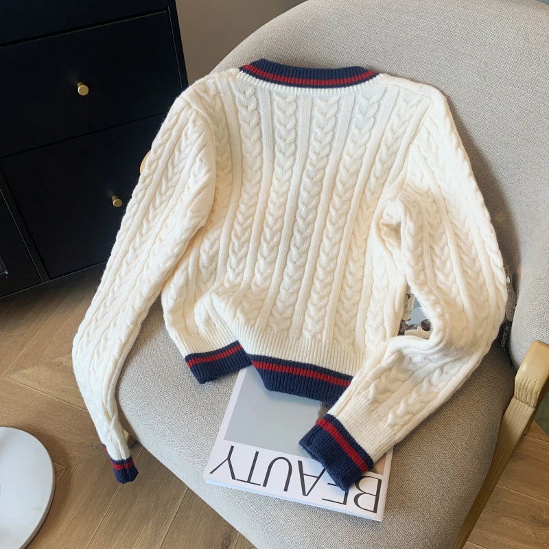 Women's V-Neck Knit Sweater