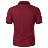 Men's Short Sleeve Knit Polo Shirt