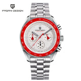 PAGANI DESIGN 2026 New Moon Men's Watches Luxury Quartz Watch For Men VK63 Chronograph AR Sapphire Mirror Ceramic Bezel Luminous