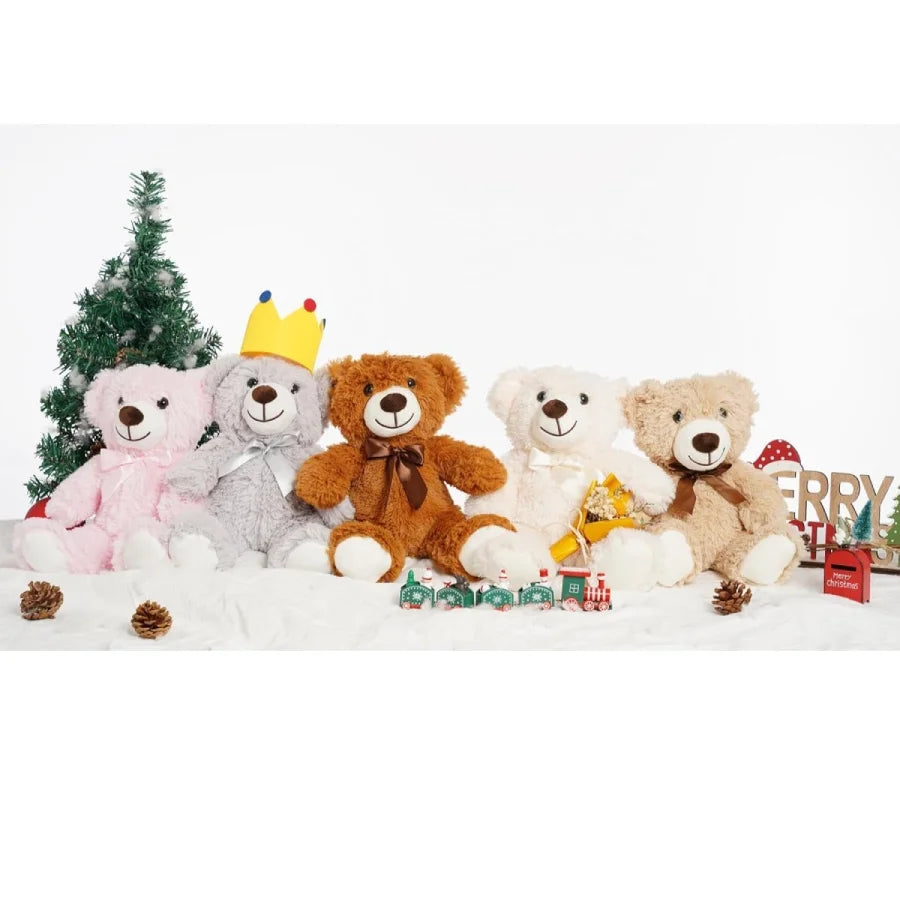 5pcs Bears Stuffed Animals Plush Toys Gift for Kid Girlfriend,13.5in Stuffed Bears for Christmas Valentine’s Day BirthdayGife