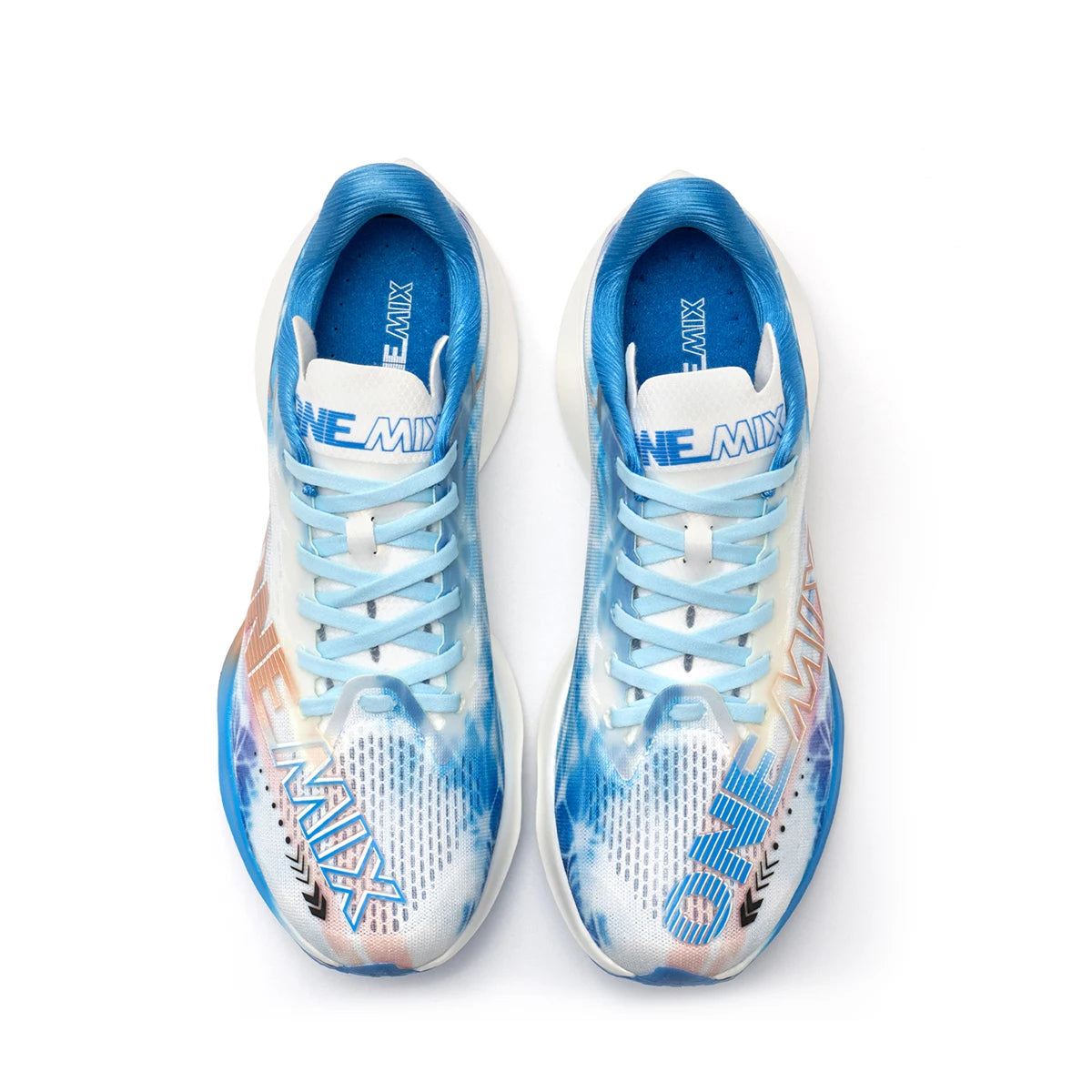 ONEMIX Nylon Carbon Plate Racing Running Training Shoes Men Full-length Shock Absorption Sports Carbon Plate Walking Sneakers