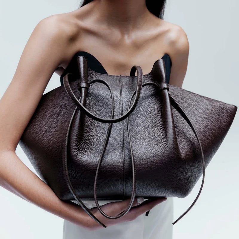 Custom Initials Large Capacity Tote Bags For Women Luxury Designer Handbag Purse 2025 New In PU Lychee Pattern Underarm Shoulder