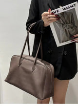 Motingsome First Layer Handbag for Women Togo Cowhide Niche Design Pillow Bag Shoulder  Bowling Bag Gunderarm Armpit Bags Boston