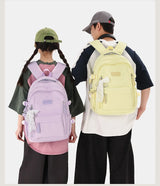 New Female High Capacity Waterproof College Backpack With Lace Pendant Trendy Women Laptop School Bags Cute Girl Travel Book Bag