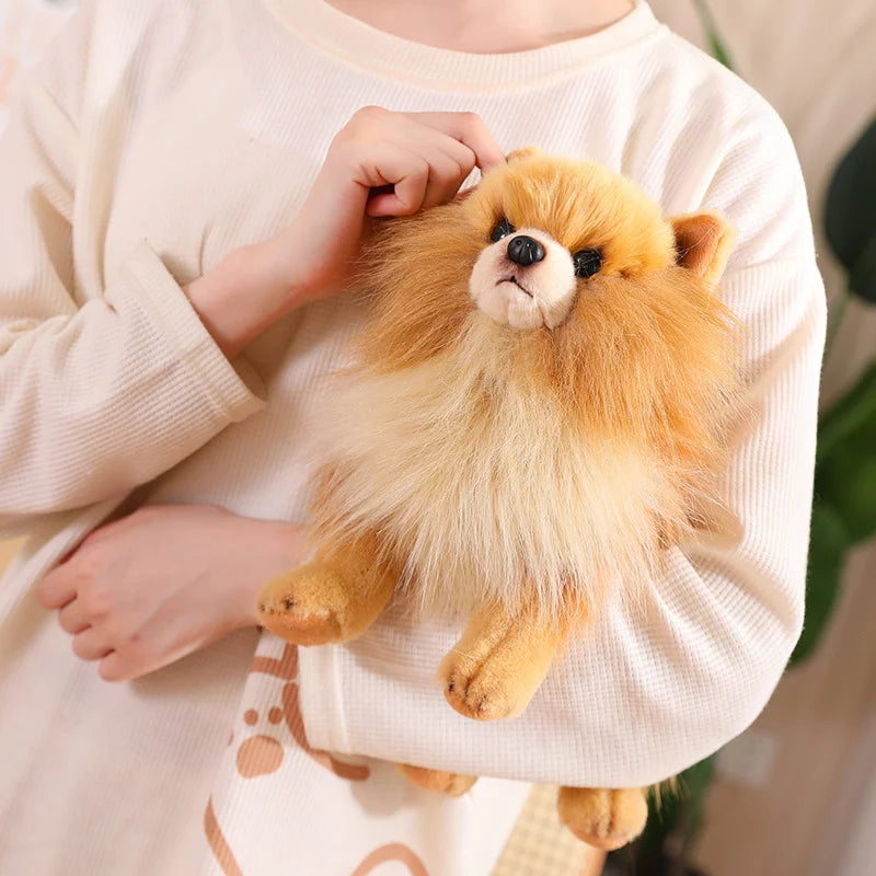 New Premium Cute Plush Pomeranian Dog Real Life Toystuffed Animals Soft Puppy Pet Doll Children Kids Girls Lovely Gift