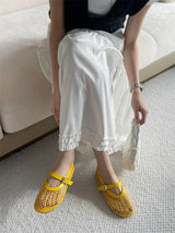 Eilyken Mesh Flat Sandals – Elegant Buckle Strap Women's Shoes