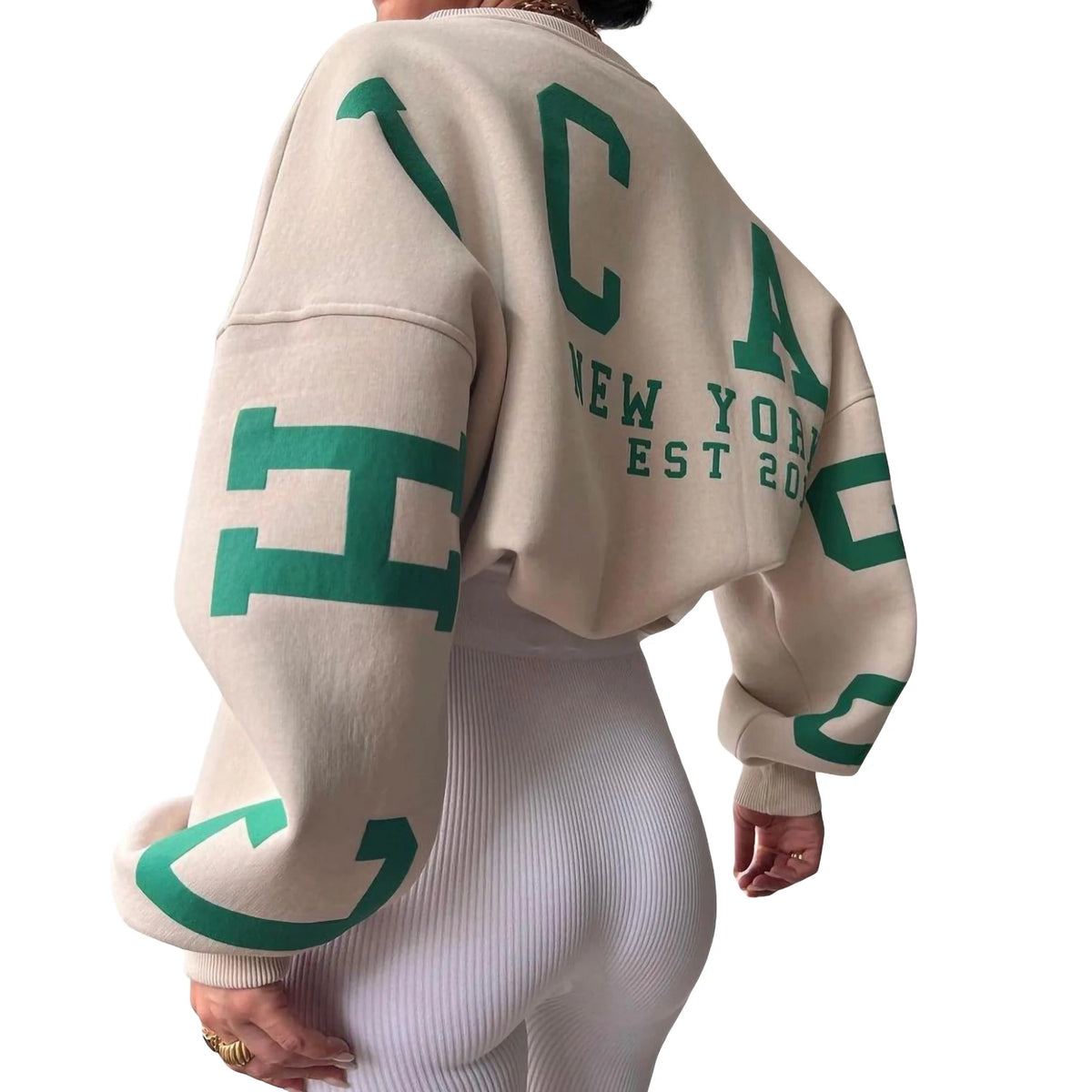 Women's Y2K Letter Print Relaxed Sweatshirt