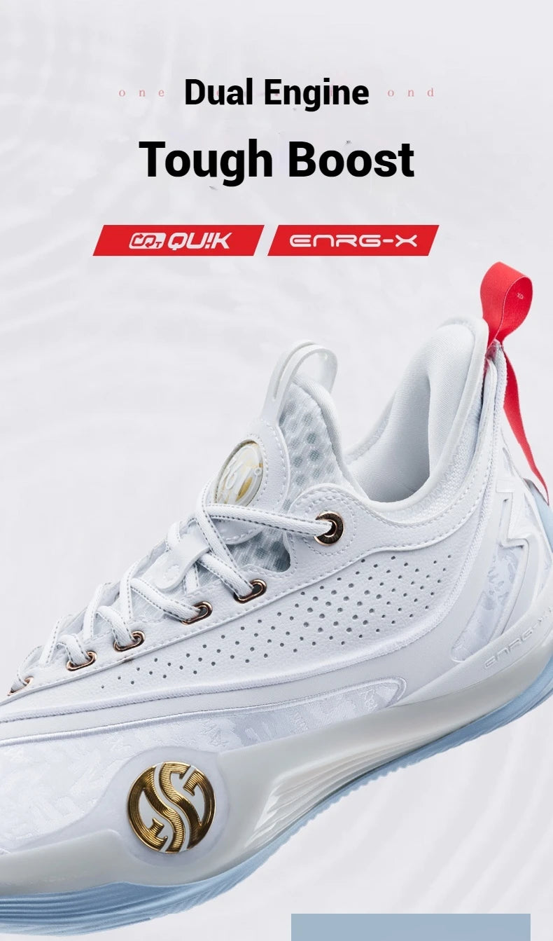 361 Degrees ZEN VI PRM Men's Basketball Sports Shoes Middle-Top Combat Wear-Resistant Non-Slip Support Sneakers Male 672431102