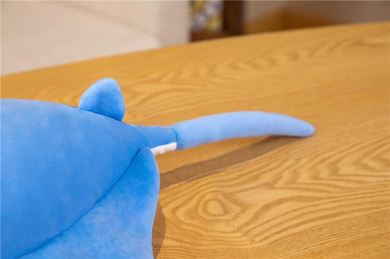 Kawaii Manta Ray Plush Pillow — Soft Marine Life Toy
