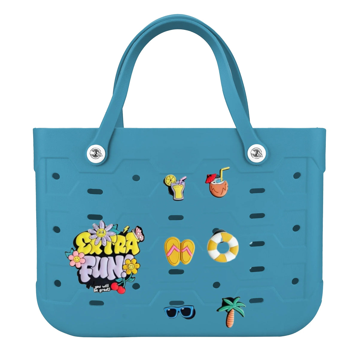 EVA Large Tote Bag Beach Storage 2 in 1 Waterproof Lightweight Travel Handbag for Women