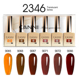 CANNI Nail Gel Polish Set HEMA TPO FREE Jelly Nude Color Rubber Base UV Construction Gel Semi Permanent Soak off UV LED Gel Nail