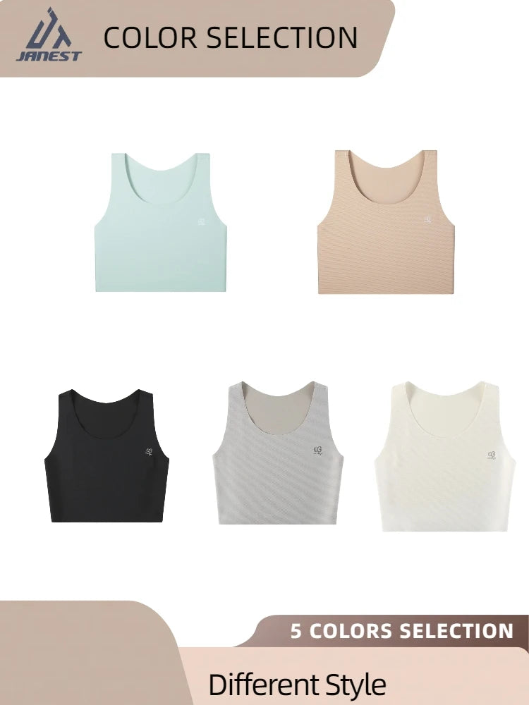 Seamless Pullover Chest Binder – Breathable USA-Made Comfort Sportswear Thin Vest