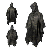 Waterproof Camo Rain Poncho – Unisex Outdoor Gear