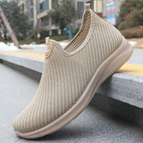 Men's Fashionable Solid Woven Knitted Running Shoes - Lightweight, Breathable and Non-Slip - Perfect Sports Shoes for Outdoor Adventure, Ideal for Men's Solid Lace-Up Casual Shoes for Sports Enthusiasts, Lightweight Ou