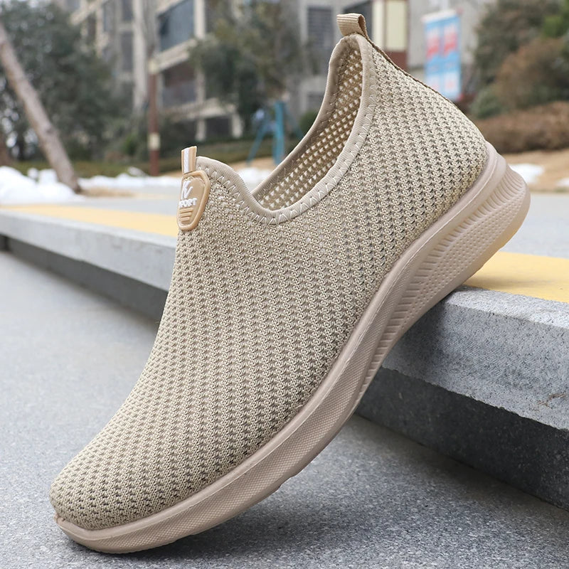 Men's Fashionable Solid Woven Knitted Running Shoes - Lightweight, Breathable and Non-Slip - Perfect Sports Shoes for Outdoor Adventure, Ideal for Men's Solid Lace-Up Casual Shoes for Sports Enthusiasts, Lightweight Ou