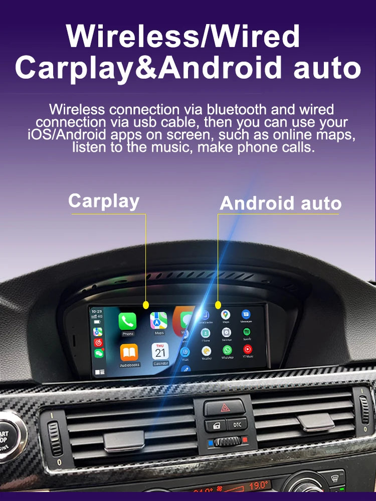 AUTOTOP 8.8" Wireless CarPlay & Android Auto for BMW 3 & 5 Series