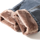 Men's Fleece-Lined Stretch Jeans