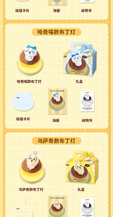 Chiikawa Pudding Lamp Kawaii Hachiware Usagi Desktop Ornament Toy Birthday Gift Anime Fans Bedroom Bedhead Atmosphere Lighting