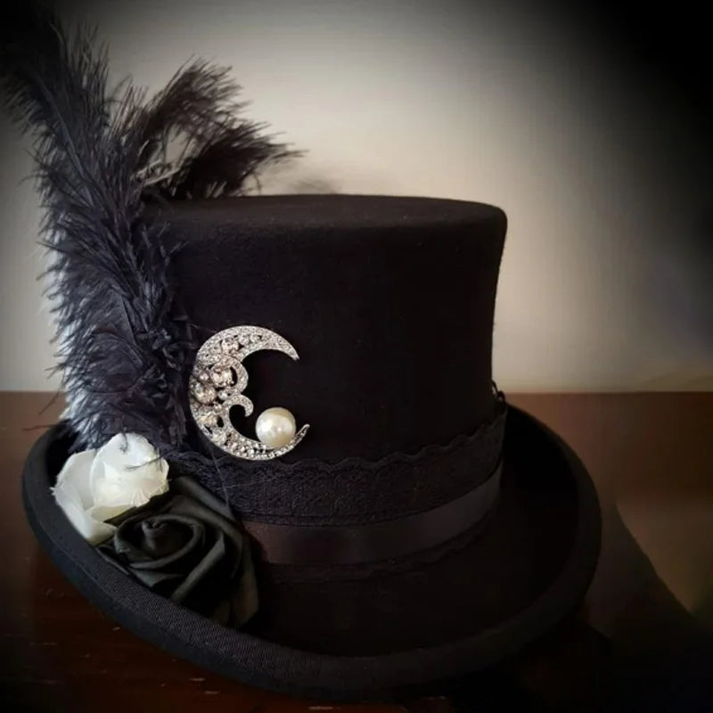 Men's Classic Wool Top Hat | Gentleman Magician Style