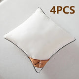 4 Packs of High-Quality Luxury High-Rebound Throw 45*45Pillows, Sofa Cushions, Premium Home Pillow Throw Pillows for Cars Sofas