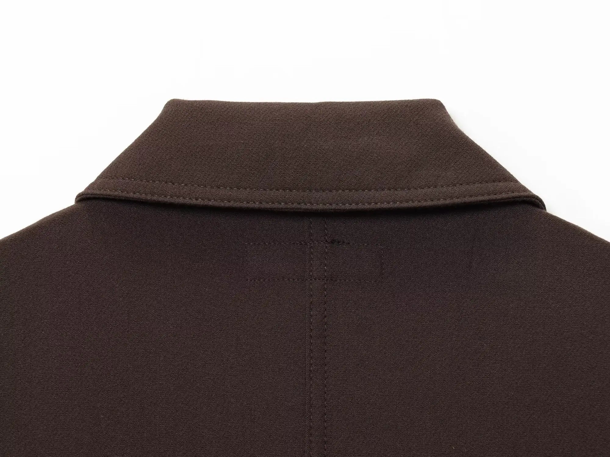 NLZGMSJ Women's 2025 Autumn Elegant Clothing Jacket Vintage Lapel Collar Zipper Full Sleeve Pocket Coat Lady Outerwears
